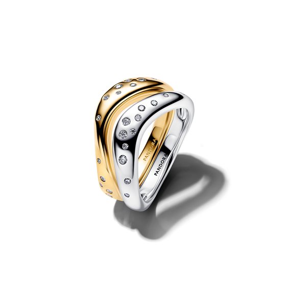 Anello Pandora Donna Organic in Argento Cubic Zirconia 164674C01-54 - 164674C01-54